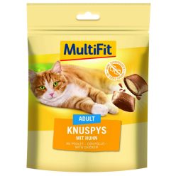MultiFit Knuspys Recompense pentru pisici, cu pui 180g