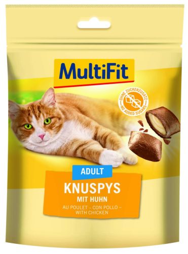 MultiFit Knuspys Recompense pentru pisici, cu pui 180g