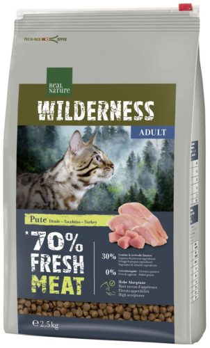 Real Nature Wilderness Hrană uscată pentru pisici adulte, cu curcan 2,5 kg