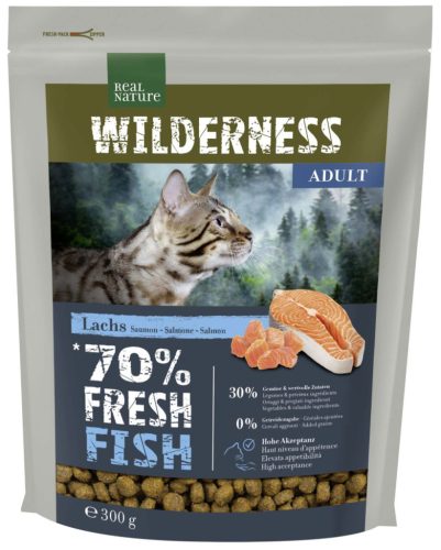 Real Nature Wilderness Hrană uscată pentru pisici adulte, cu pește 300g