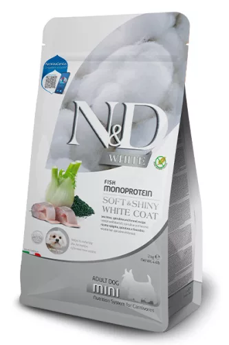 N&D White Hrană uscată pentru câini adulți, cu biban de mare 2 kg
