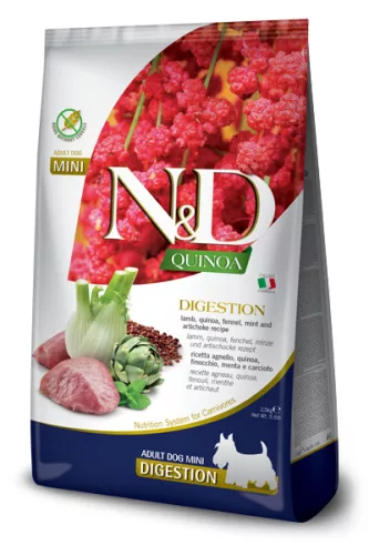N&D Quinoa Digestion Hrană uscată pentru câini adulți de talie mică, cu miel 2,5 kg