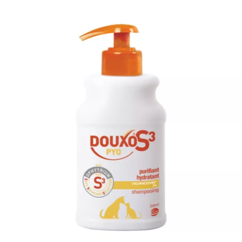 Douxo S3 Pyo Șampon antiseptic pentru câini și pisici 200 ml
