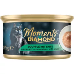   Moments Diamond Hrană umedă pentru pisici adulte cu rață 85 g