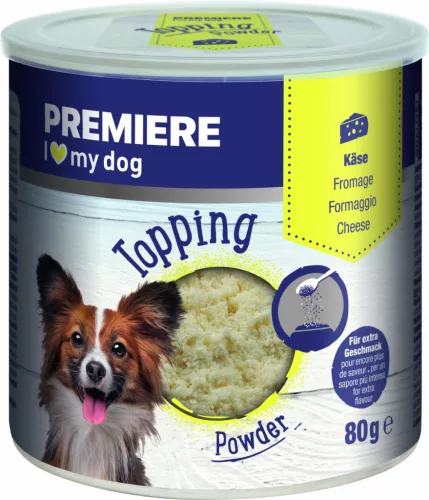 Premiere Topping din brânză pentru câini 80g