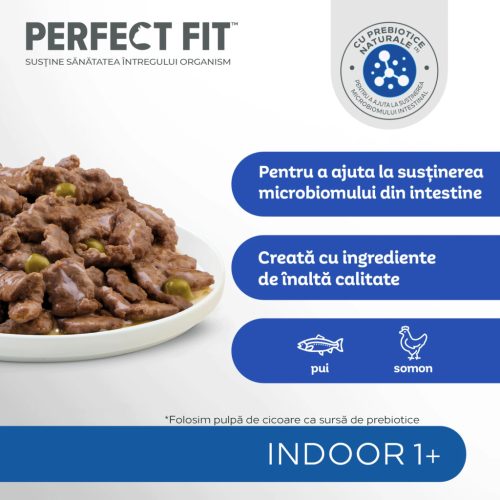 Perfect Fit hrană umedă, selecții de carne în sos pentru pisici adulte 4 x 85 g