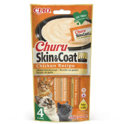 Churu Skin & Coat Recompensă pentru pisici cu pui 4x14 g