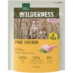   Real Nature Wilderness Hrană uscată pentru pisici, cu pui 300 g