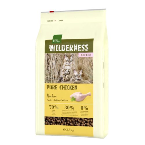 Real Nature Wilderness Hrană uscată pentru pisici, cu pui 2,5 kg