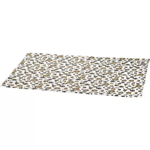 Fit+Fun Pătură din fleece, Lăbuțe de leopard M