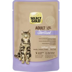   Select Gold Pliculețe pentru pisici adulte sterilizate, cu pasăre 85g 