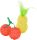Fit+Fun Set jucării fructe pentru pisici
