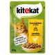 Kitekat hrană umedă pentru pisici adulte, bucățele de pui în sos 85 g