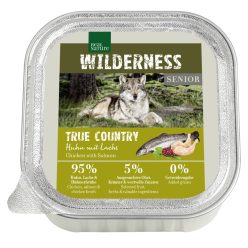   Real Nature Wilderness Hrană umedă pentru câini seniori, cu pui și somon 100g
