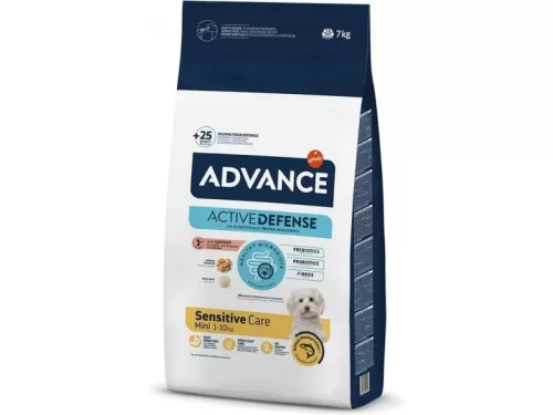 Advance Mini Sensitive Hrană uscată pentru câini adulți de talie mică 7kg