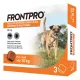 Frontpro Comprimate masticabile antiparazitare pentru câini de 4-10 kg, 3 tablete x 28,3 mg