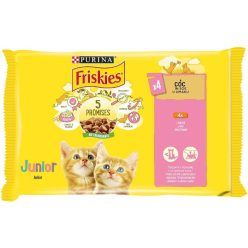   Friskies Junior Hrană umedă pentru pisici, cu pui în sos 4 x 85 g