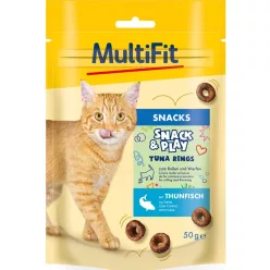 MultiFit Snack&Play Recompense pentru pisici cu ton 50 g