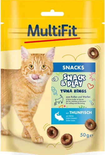 MultiFit Snack&Play Recompense pentru pisici cu ton 50 g