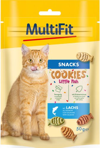 MultiFit Snack Fish Cookies Recompensă pentru pisici 50g