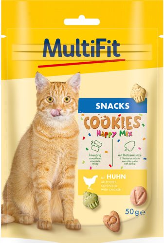 MultiFit Cookies Party Mix recompense pentru pisici 50 g