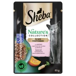   Sheba Nature's Collection Hrană umedă pentru pisici adulte, cu somon în sos 85 g