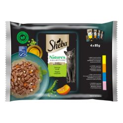   Sheba Nature's Collection Hrană umedă pentru pisici adulte, selecție mixtă în sos 4 x 85 g