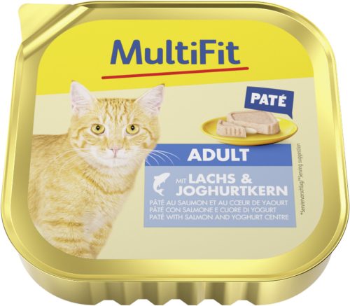 MultiFit Duo Core Hrană completă pentru pisici adulte cu somon și iaurt 100 g