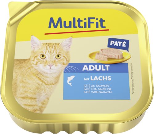 MultiFit Hrană completă pentru pisici adulte cu somon 100 g