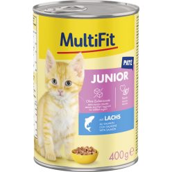 MultiFit Paté pentru pisici junior, cu somon 400g