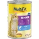 MultiFit Hrană umedă pentru pisici senioare cu somon 400 g
