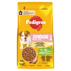   Pedigree Hrană uscată cu pasăre și legume pentru câini juniori de talie mică 1,4 kg