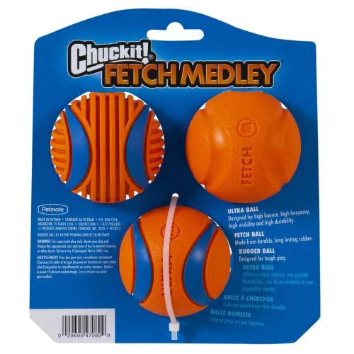 Chuckit! Fetch Medley Gen 3 Jucărie pentru câini (3-pack) M