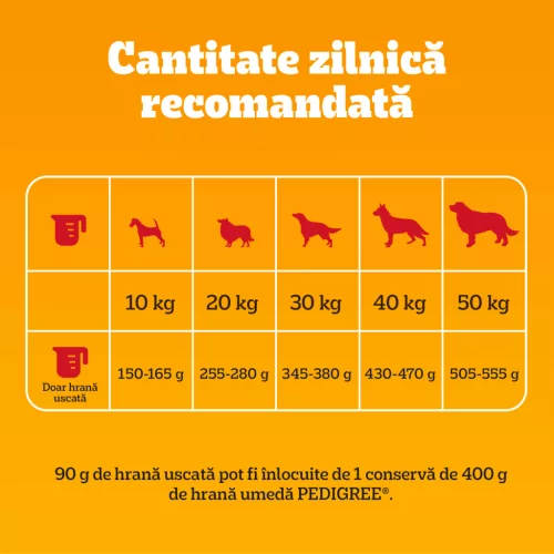 Pedigree Hrană uscată cu vită și legume pentru câini adulți 500 g