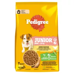   Pedigree Hrană uscată cu pasăre și legume pentru câini juniori de talie mică 7 kg