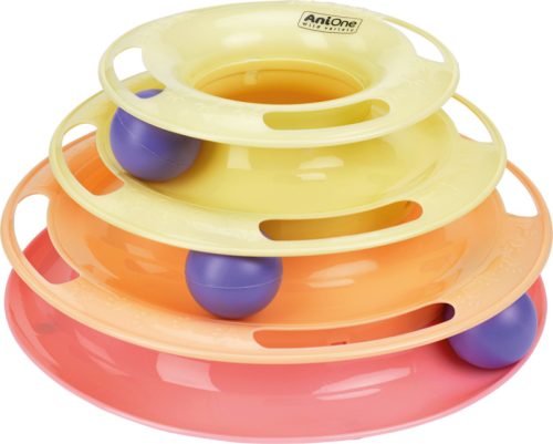 AniOne Jucărie pentru pisici, pistă circulară cu bile