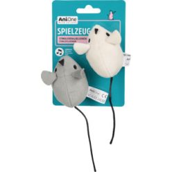 AniOne Șoricel de jucărie cu folie foșnitoare, 2 bucăți