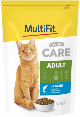 MultiFit Care Hrană uscată pentru pisici cu somon 750 g
