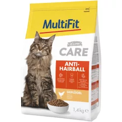   MultiFit Care Anti Hairball Hrană uscată pentru pisici cu pui 1.4 kg