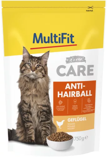 MultiFit Care Anti Hairball Hrană uscată pentru pisici cu pui 750 g