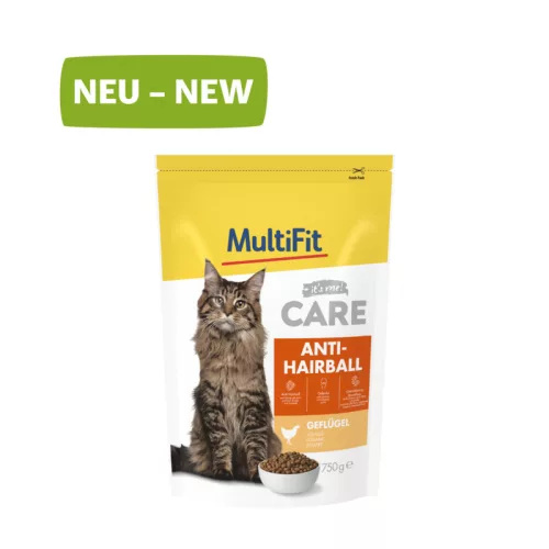 MultiFit Care Anti Hairball Hrană uscată pentru pisici cu pui 750 g