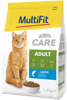 MultiFit Care Hrană uscată pentru pisici adulte cu somon 1,4 kg