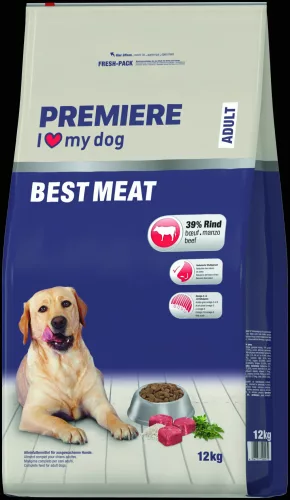 Premiere Best Meat Hrană uscată pentru câini adulți cu vită 12 kg