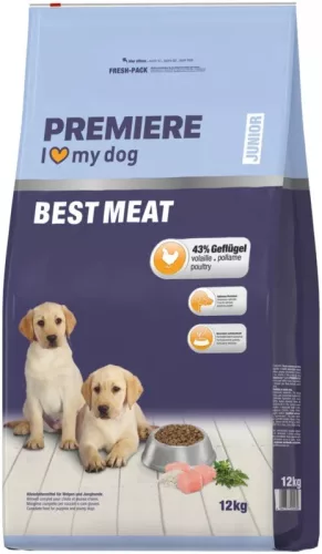 Premiere Best Meat Hrană uscată pentru câini juniori cu pasăre 12 kg