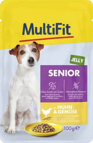 MultiFit Hrană pentru câini seniori, cu pui și legume 100g