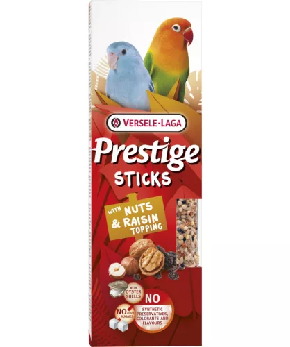 Versele-Laga Batoane pentru peruși și papagali mici, cu nuci și stafide 2 x 30 g