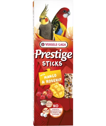 Versele-Laga Batoane pentru nimfe și papagali mari, cu mango și măceșe 2 x 70 g