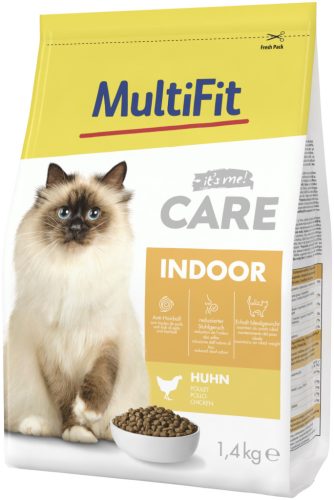 MultiFit Care Hrană uscată pentru pisici de apartament cu pui 1,4 kg