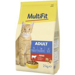   MultiFit Classic Hrană uscată pentru pisici adulte, cu carne de vită 2 kg