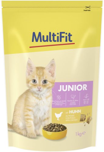 MultiFit Junior Hrană uscată pentru pisici, cu pui 1 kg